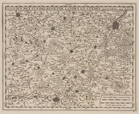 KG 06720
<br/>
Enghien: kaart van de omgeving
<br/>
<em>Hooghe, Romeyn de (1645-1708)</em>
